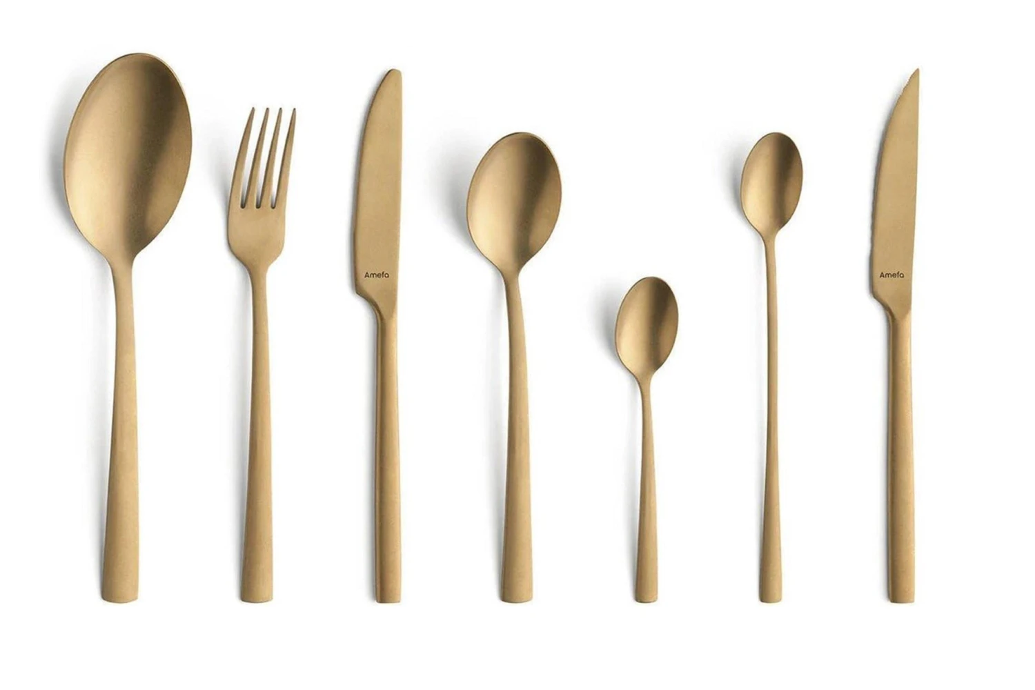 Amefa Manille All You Need 9035 Cubertería De 42 Piezas, Oro 3 Amefa Manille All You Need 9035 Cubertería De 42 Piezas, Oro