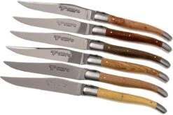 Laguiole En Aubrac Juego De Cuchillos Para Carne 6-unidades French Woods 62C99BFIH