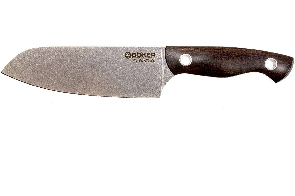 Böker 130366, Saga Cuchillo Santoku 16cm, Grenadill 3 Böker 130366, Saga Cuchillo Santoku 16cm, Grenadill