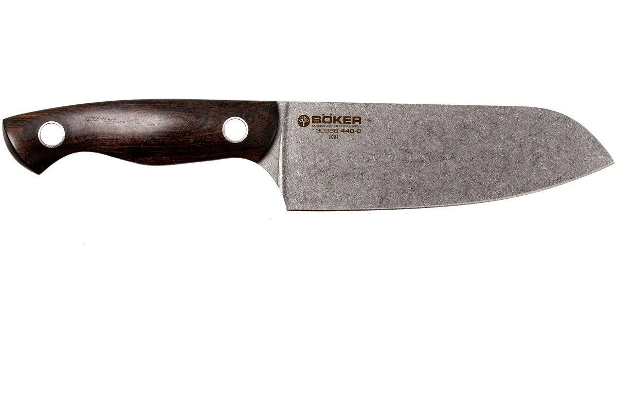 Böker 130366, Saga Cuchillo Santoku 16cm, Grenadill 4 Böker 130366, Saga Cuchillo Santoku 16cm, Grenadill - Imagen 2