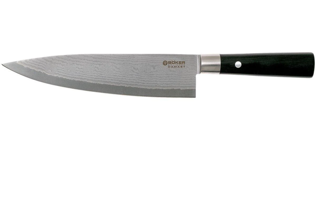 Böker Damast Black Cuchillo De Chef . 130421DAM 3 Böker Damast Black Cuchillo De Chef . 130421DAM