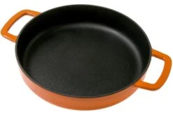 Combekk Sous Chef 192124OR Sartén Doble Mango 24 Cm, Naranja