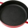 Combekk Sous Chef 192124RD Sartén Doble Mango 24 Cm, Rojo