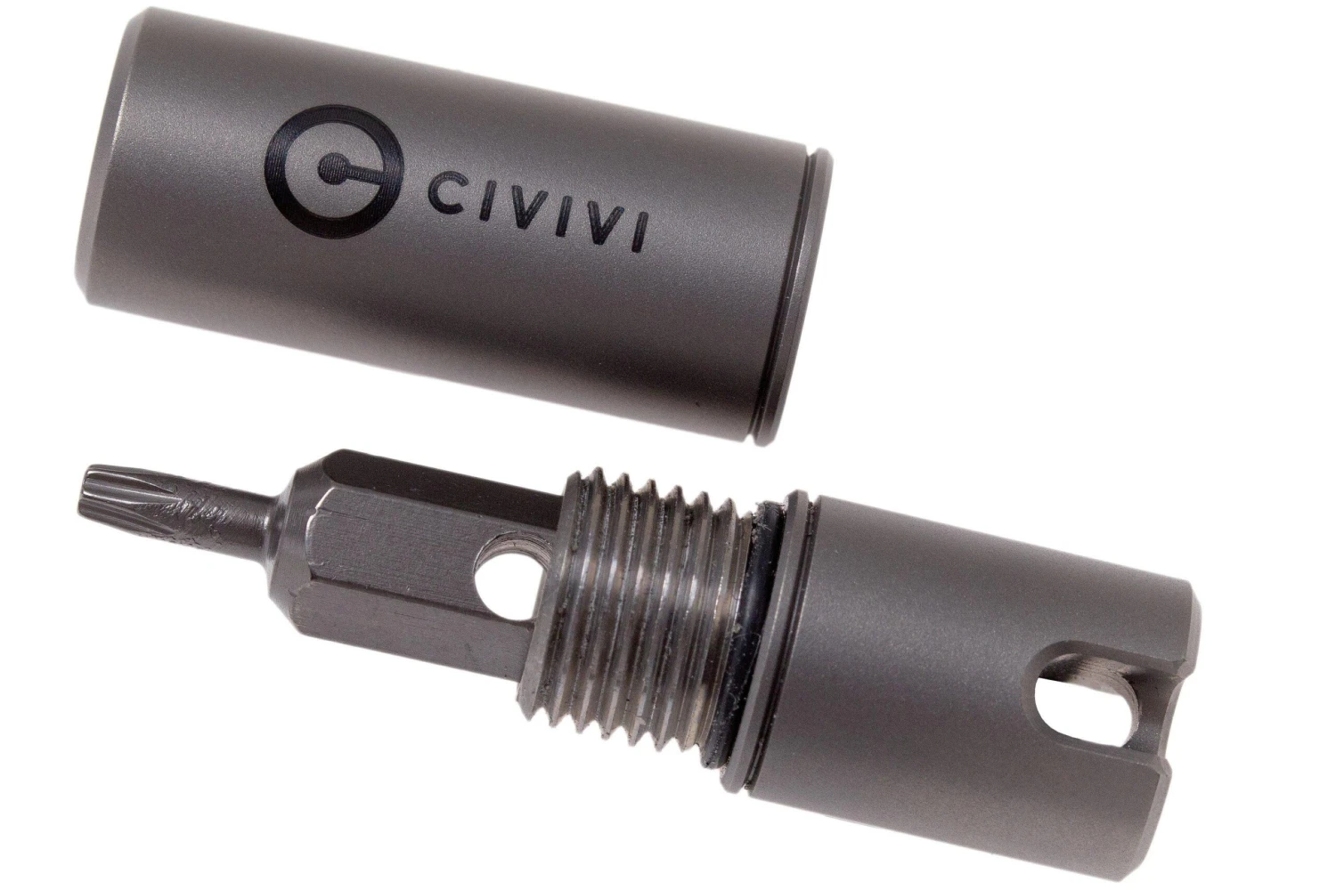 Civivi C20048-1 Key Bit Container Grey Titanium 3 Civivi C20048-1 Key Bit Container Grey Titanium