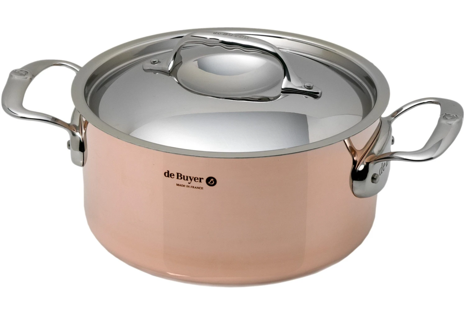 De Buyer Prima Matera Cocotte De Cobre 20 Cm Con Tapa De Acero Inoxidable DEB6242.20 3 De Buyer Prima Matera Cocotte De Cobre 20 Cm Con Tapa De Acero Inoxidable DEB6242.20