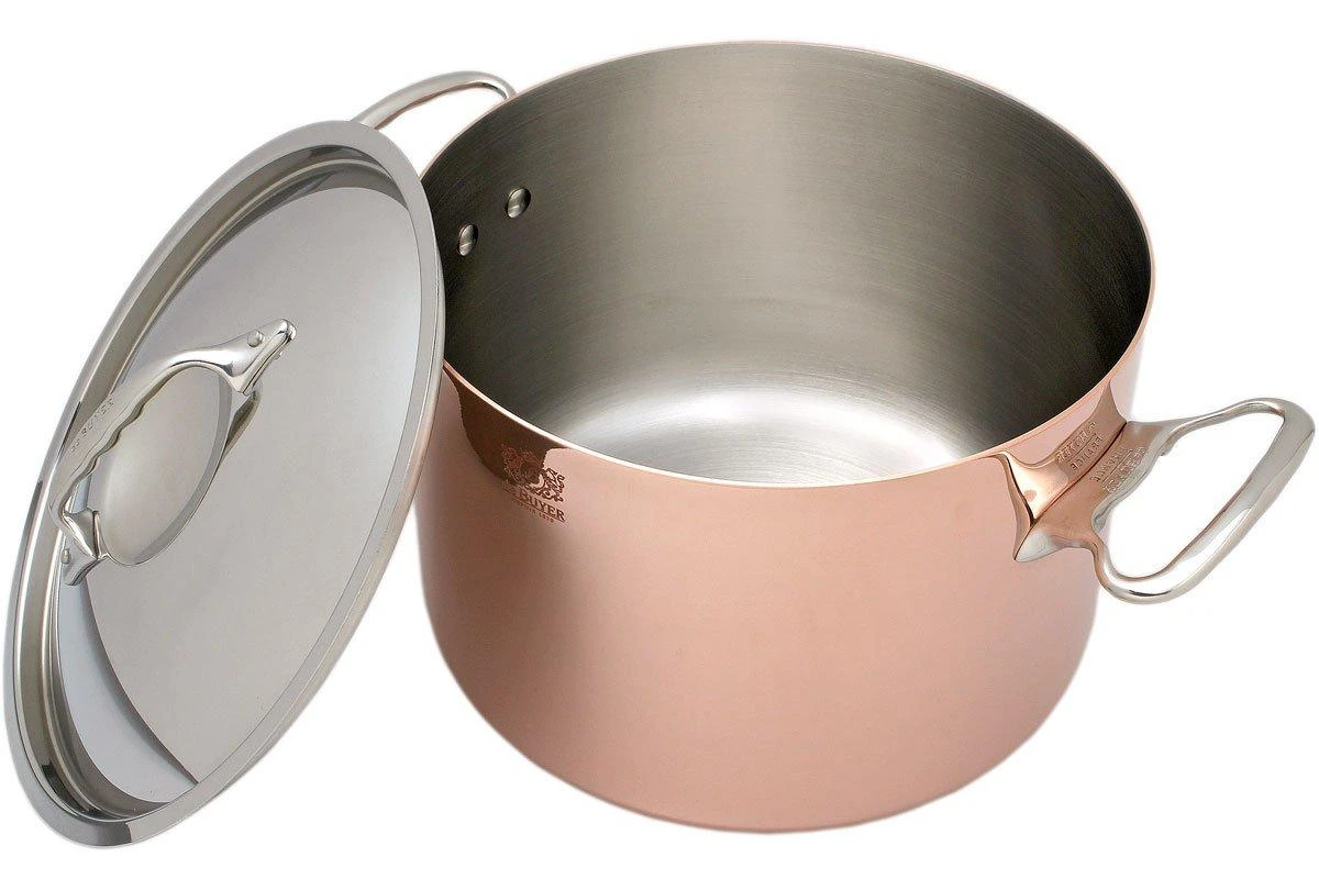 De Buyer Prima Matera Cocotte De Cobre Alta 24 Cm Con Tapa De Acero Inoxidable DEB6243.24 4 De Buyer Prima Matera Cocotte De Cobre Alta 24 Cm Con Tapa De Acero Inoxidable DEB6243.24 - Imagen 2