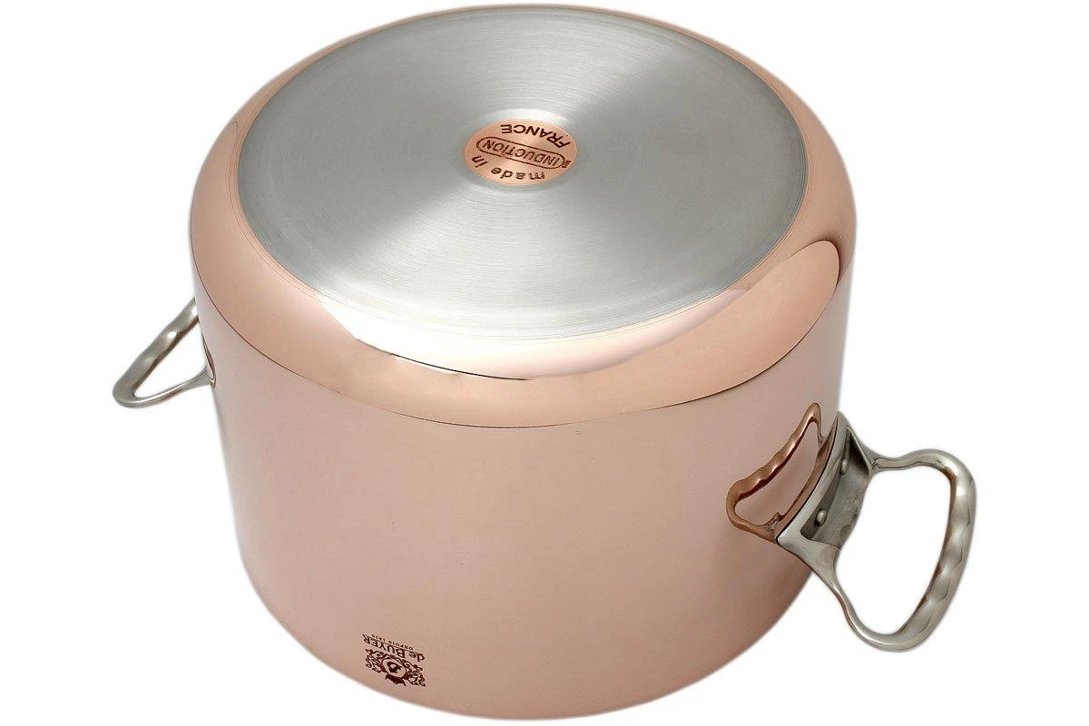 De Buyer Prima Matera Cocotte De Cobre Alta 24 Cm Con Tapa De Acero Inoxidable DEB6243.24 5 De Buyer Prima Matera Cocotte De Cobre Alta 24 Cm Con Tapa De Acero Inoxidable DEB6243.24 - Imagen 3