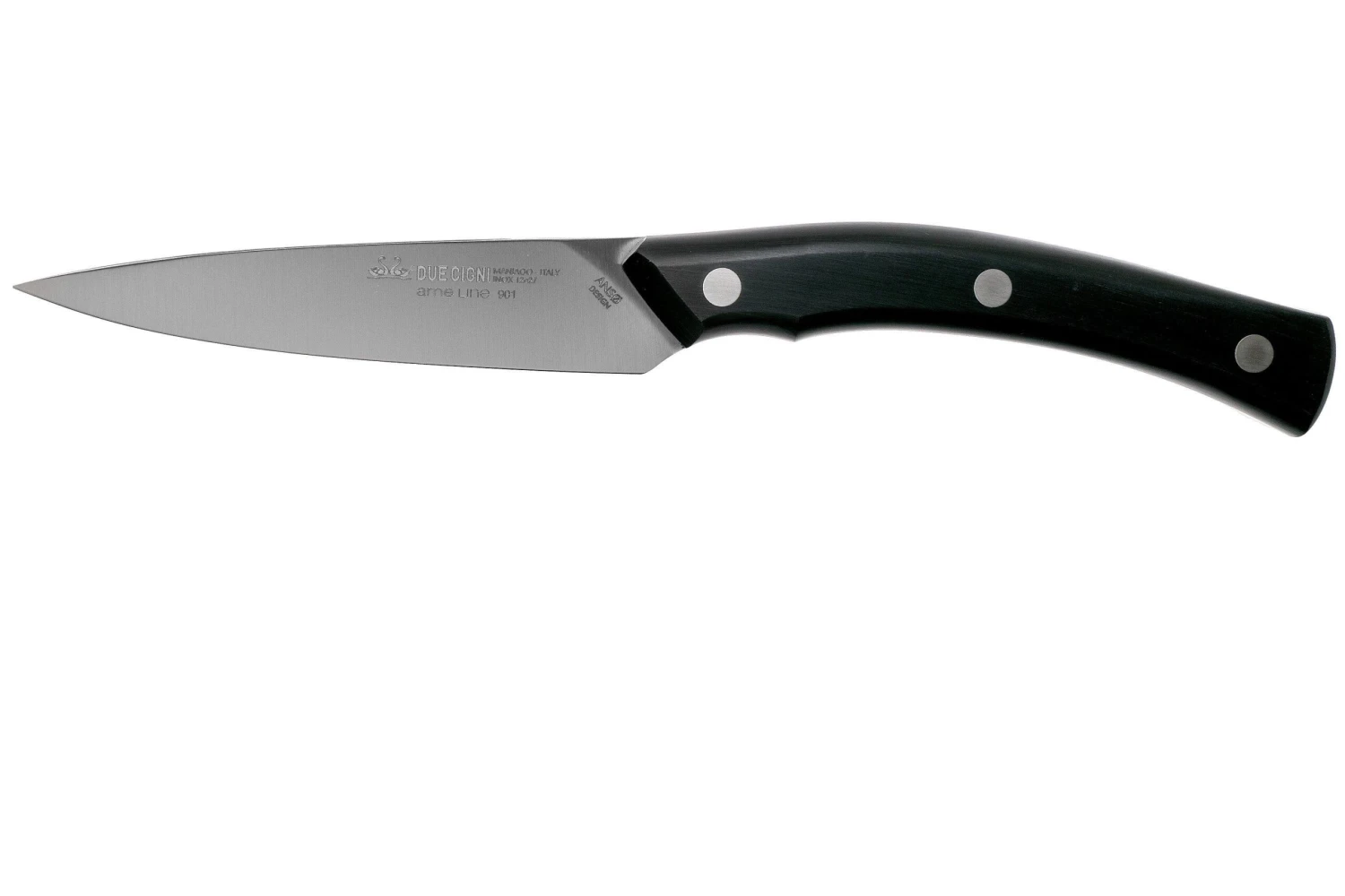 Due Cigni Arne Line Cuchillo Para Pelar 10 Cm, Negro 3 Due Cigni Arne Line Cuchillo Para Pelar 10 Cm, Negro