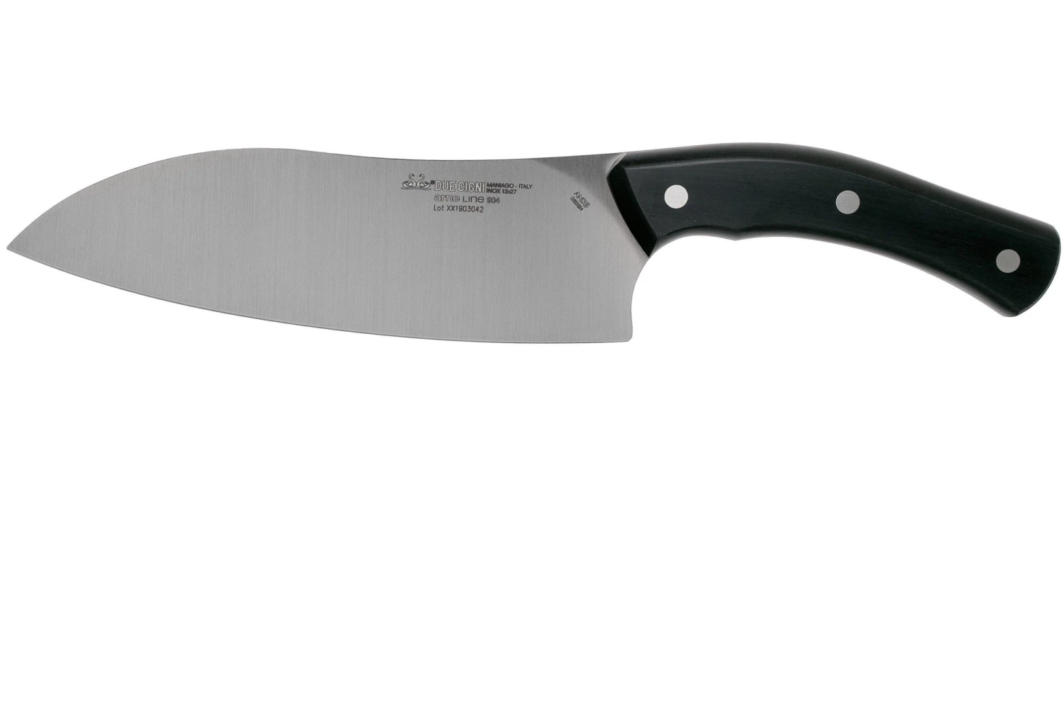 Due Cigni Arne Line Santoku 19 Cm, Negro 3 Due Cigni Arne Line Santoku 19 Cm, Negro