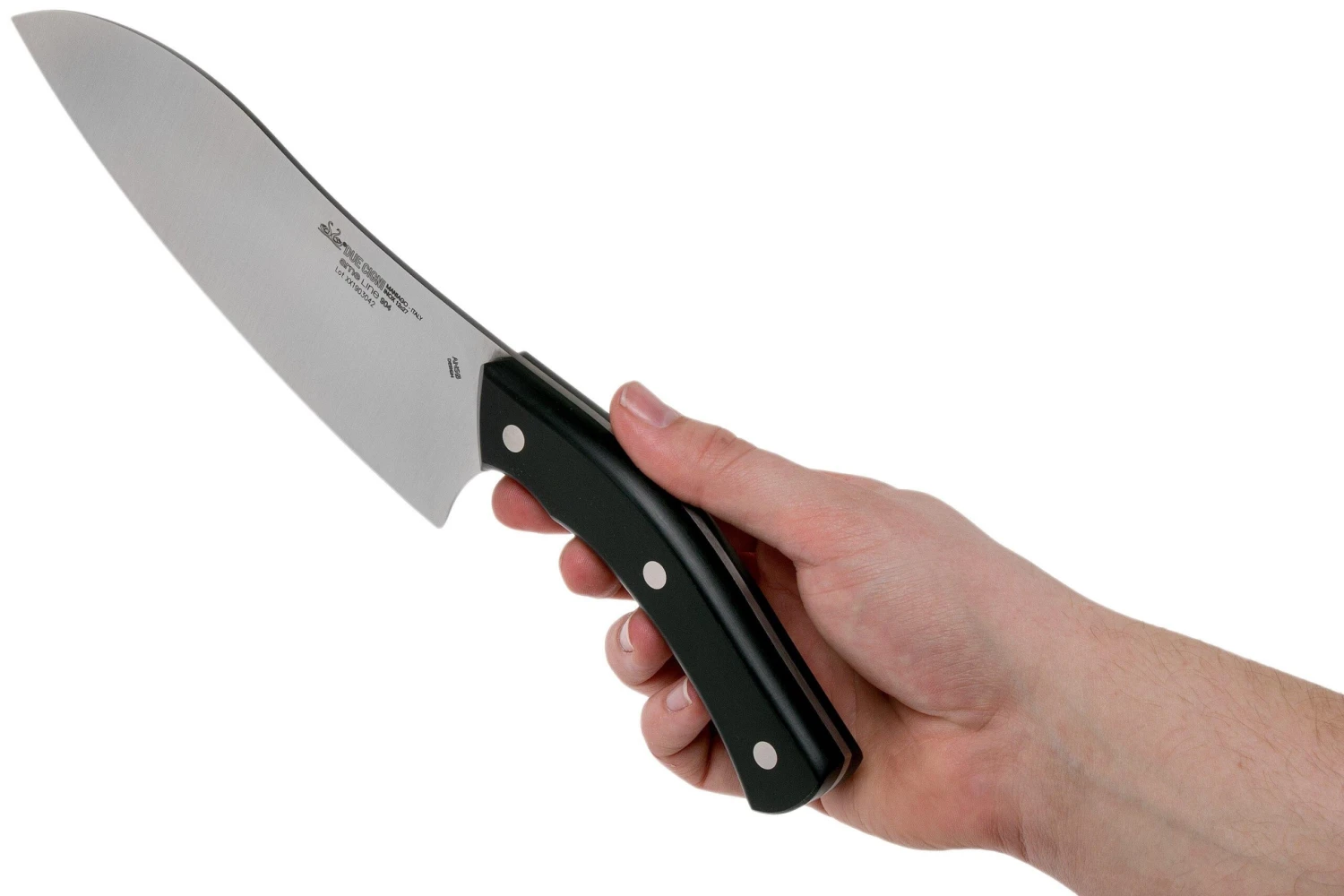 Due Cigni Arne Line Santoku 19 Cm, Negro 8 Due Cigni Arne Line Santoku 19 Cm, Negro - Imagen 6