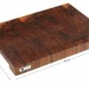 Eden Tabla De Cortar Hecha A Mano, Nogal Americano, 35x25 Cm -CocinaPro Ventas EQP007 3525 01 eden snijplank eqp007 3525 d1