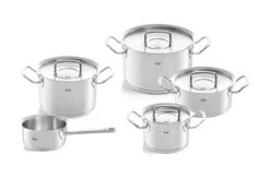 Fissler Original Profi Collection 084-129-05-000-0, Juego De Sartenes De 5 Piezas Con Tapas De Cristal