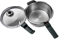 Fissler Vitavit Premium 622-412-03-070 Olla A Presión 22 Cm, 3.5L Con Inserto De Vapor -CocinaPro Ventas FI622 412 03 070 03 fissler