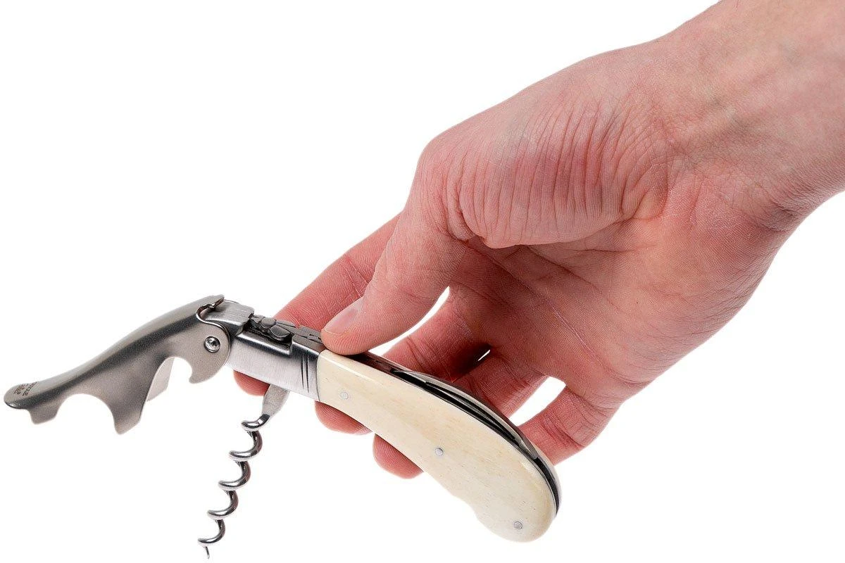 Fontenille Pataud Laguiole Magnum Sacacorchos De Camarero De Hueso Blanco, LMAGOS 7 Fontenille Pataud Laguiole Magnum Sacacorchos De Camarero De Hueso Blanco, LMAGOS - Imagen 5