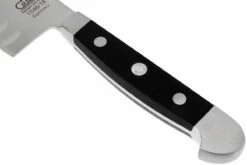 Güde Alpha Santoku Con Borde Granton, 1546/18 9 Güde Alpha Santoku Con Borde Granton, 1546/18 -CocinaPro Ventas GU1546 18 03 gude alpha santoku met kuiltjes gu1546 18 d3