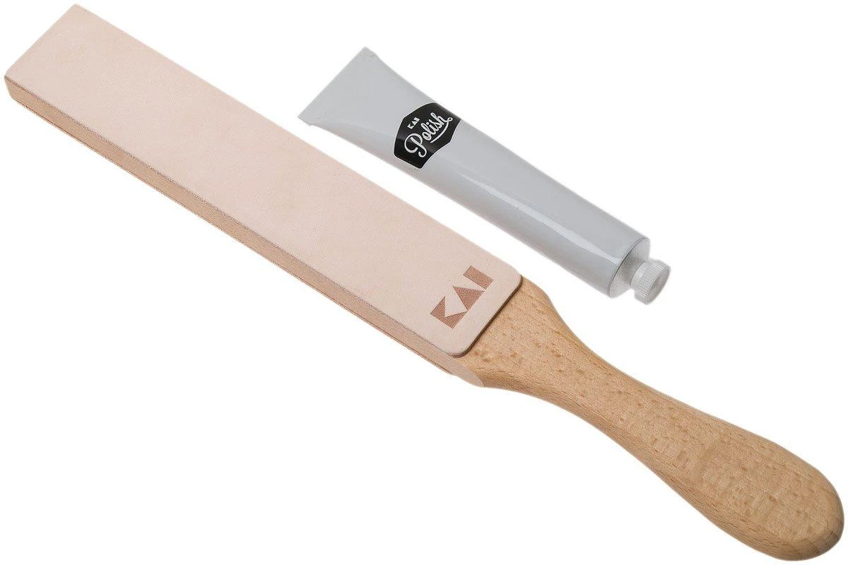 Kai Polishing Asentador Set, Asentador De Paleta + Pasta De Pulir 3 Kai Polishing Asentador Set, Asentador De Paleta + Pasta De Pulir