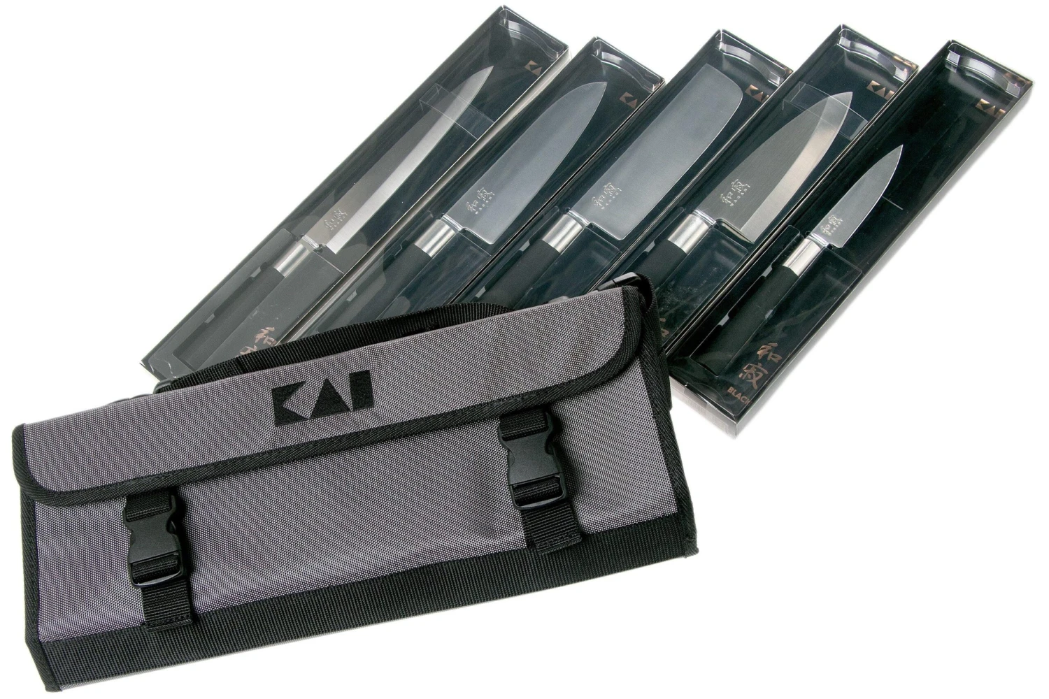 Kai Shun Japonés Juego De Cuchillos Wasabi Cinco Unidades 0781-JP67 3 Kai Shun Japonés Juego De Cuchillos Wasabi Cinco Unidades 0781-JP67