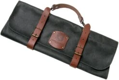 Knivesandtools Bolsa De Cuchillos De Cuero Utah Black 45x47