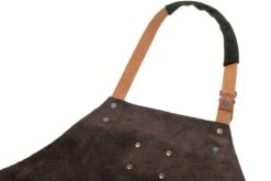 Knivesandtools Delantal De Cuero Utah Choco 82cm -CocinaPro Ventas KNSA340152 82 03 knivesandtools schort knsa340152 82 03