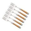 Forge De Laguiole FE62MINOL Juego De 6 Tenedores De Mesa, Mate, Madera De Olivo -CocinaPro Ventas LAFE62MINOL 01 forgedelagiuole