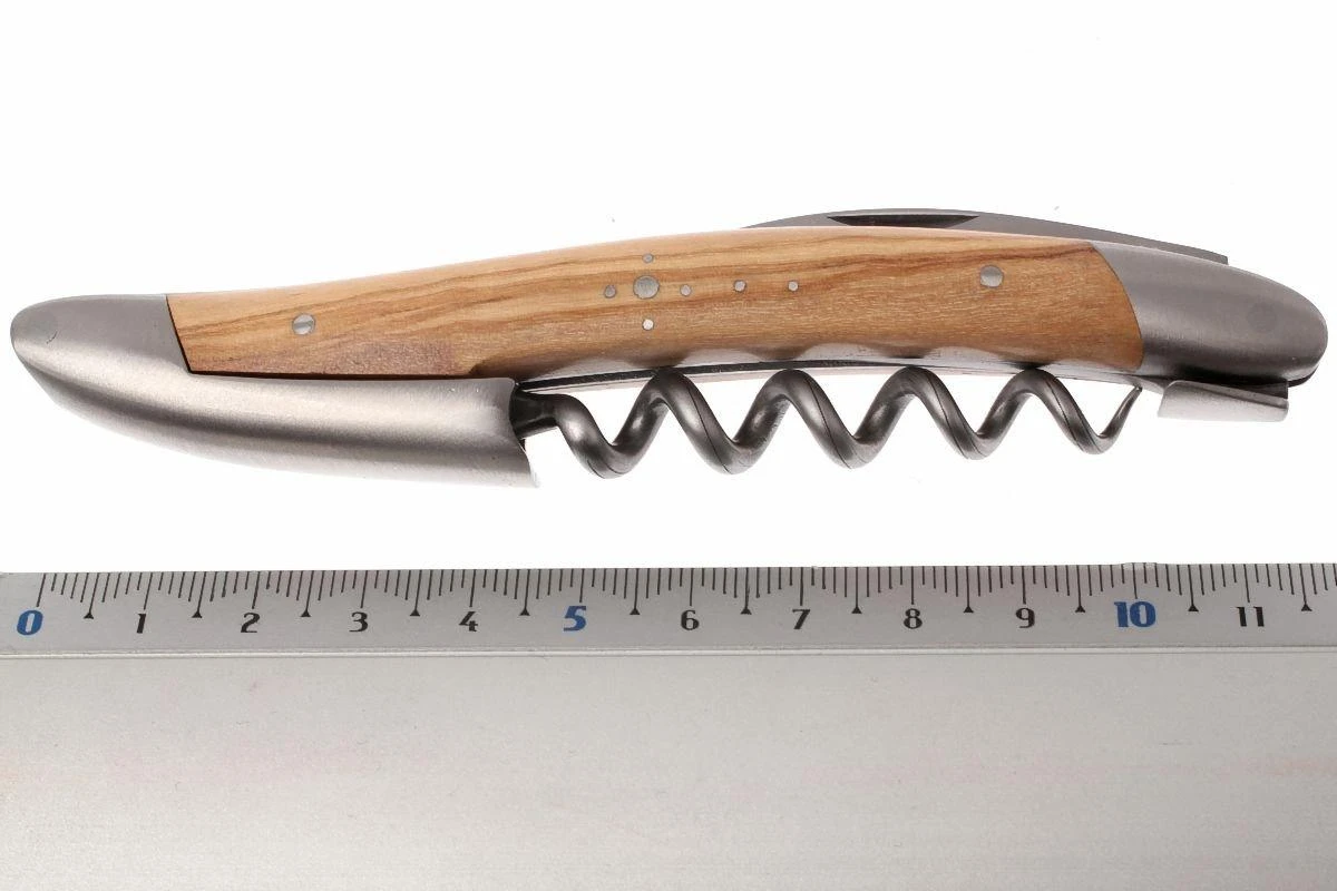 Forge Laguiole LASOMOL, Sacacorchos De Camarero, Madera De Olivo 8 Forge Laguiole LASOMOL, Sacacorchos De Camarero, Madera De Olivo - Imagen 6