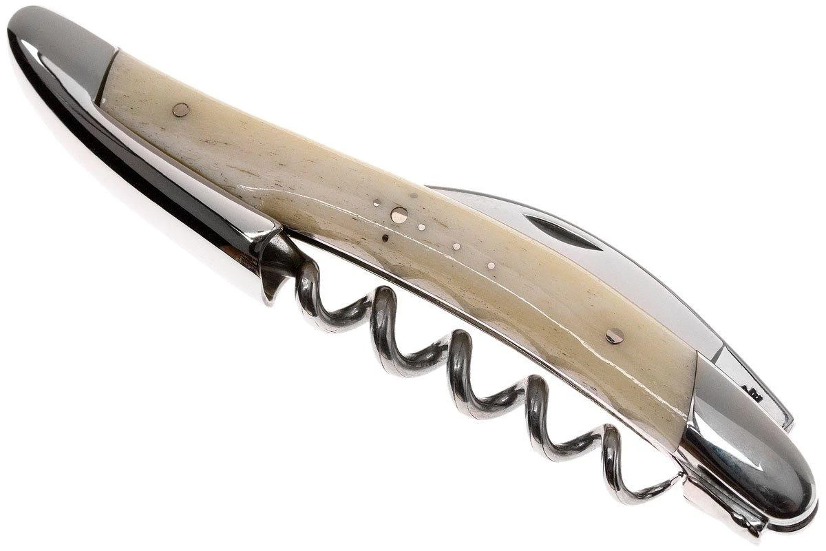 Forge Laguiole SOMX1OS Sacacorchos De Camarero Pulido, Hueso Blanco 3 Forge Laguiole SOMX1OS Sacacorchos De Camarero Pulido, Hueso Blanco