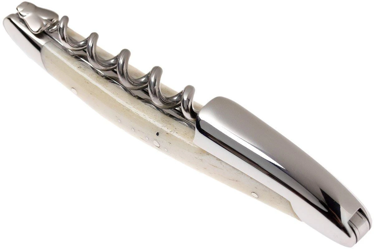 Forge Laguiole SOMX1OS Sacacorchos De Camarero Pulido, Hueso Blanco 6 Forge Laguiole SOMX1OS Sacacorchos De Camarero Pulido, Hueso Blanco - Imagen 4