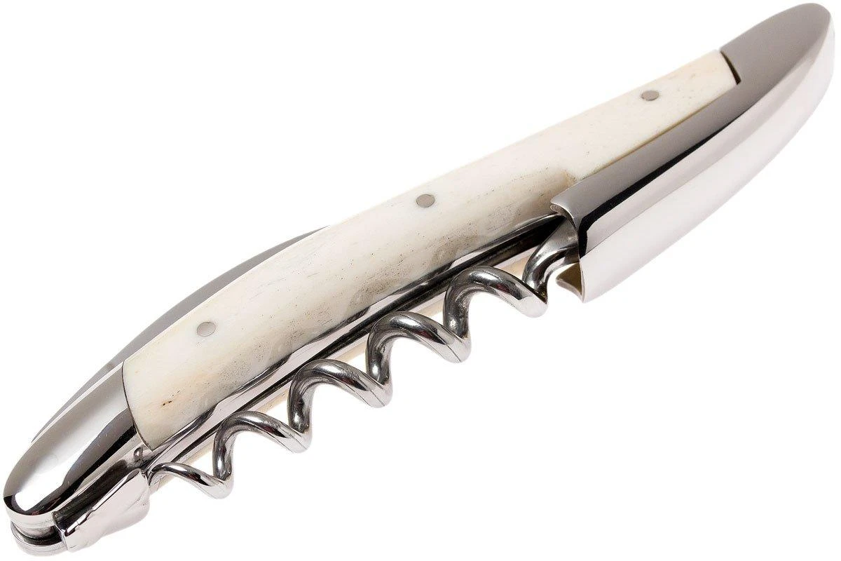 Forge Laguiole SOMX1OS Sacacorchos De Camarero Pulido, Hueso Blanco 7 Forge Laguiole SOMX1OS Sacacorchos De Camarero Pulido, Hueso Blanco - Imagen 5