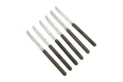 Forge De Laguiole Andrée Putman T6PUTMANFRD Juego De Cuchillos De Mesa De 6 Piezas, Madera De Fresno