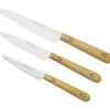 Nontron Traditional Set Of 3 Kitchen Knives, T3OFRBU Juego De Cuchillos De 3 Piezas -CocinaPro Ventas NNT3OFRBU 01 nontron