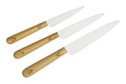 Nontron Traditional Set Of 3 Kitchen Knives, T3OFRBU Juego De Cuchillos De 3 Piezas -CocinaPro Ventas NNT3OFRBU 03 nontron