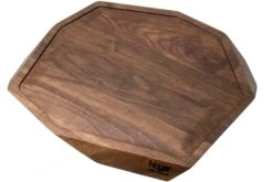 Noyer Tabla De Cortar Madera De Nogal Con Corte, 37x32 Cm