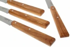Opinel T001515, Cuchillo Para Carne, Esprit Sud, Madera De Olivo -CocinaPro Ventas OPT001515 04 opinel tafelmesset esprit sud olijf opt001515 d3