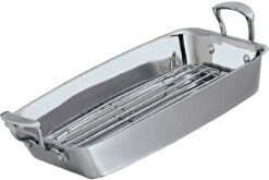 SCANPAN Impact Bandeja Conálica Asado Con Parrilla, 42x26cm