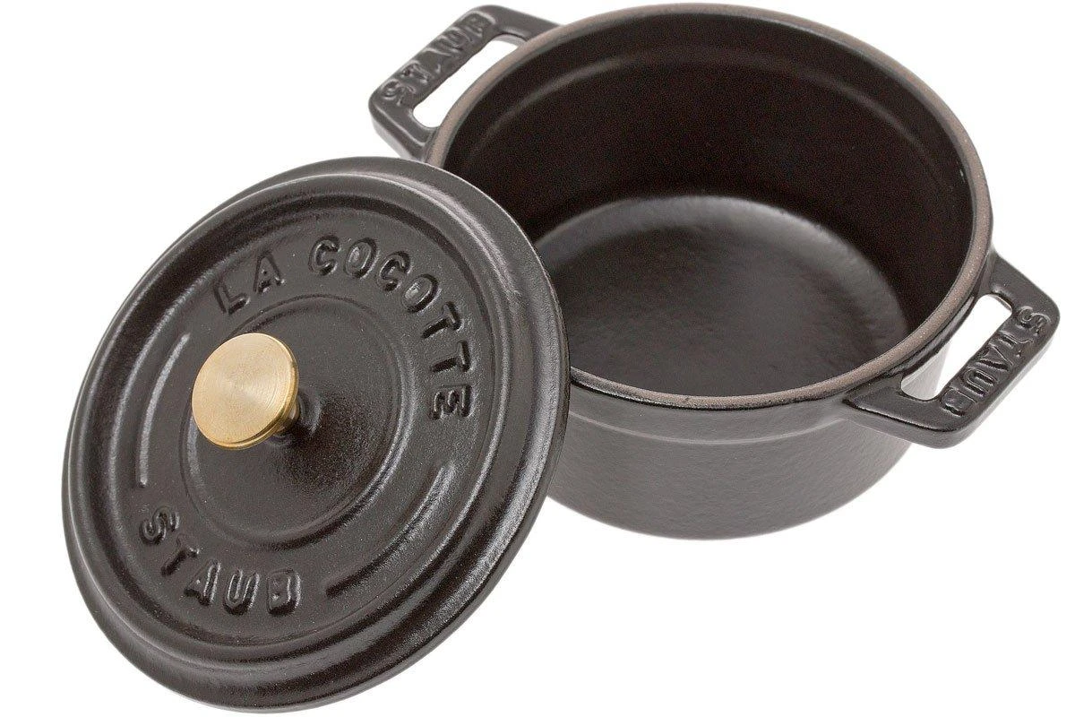 Staub Mini Cocotte - Cocotte 10cm, 0,25L, Negro 4 Staub Mini Cocotte - Cocotte 10cm, 0,25L, Negro - Imagen 2