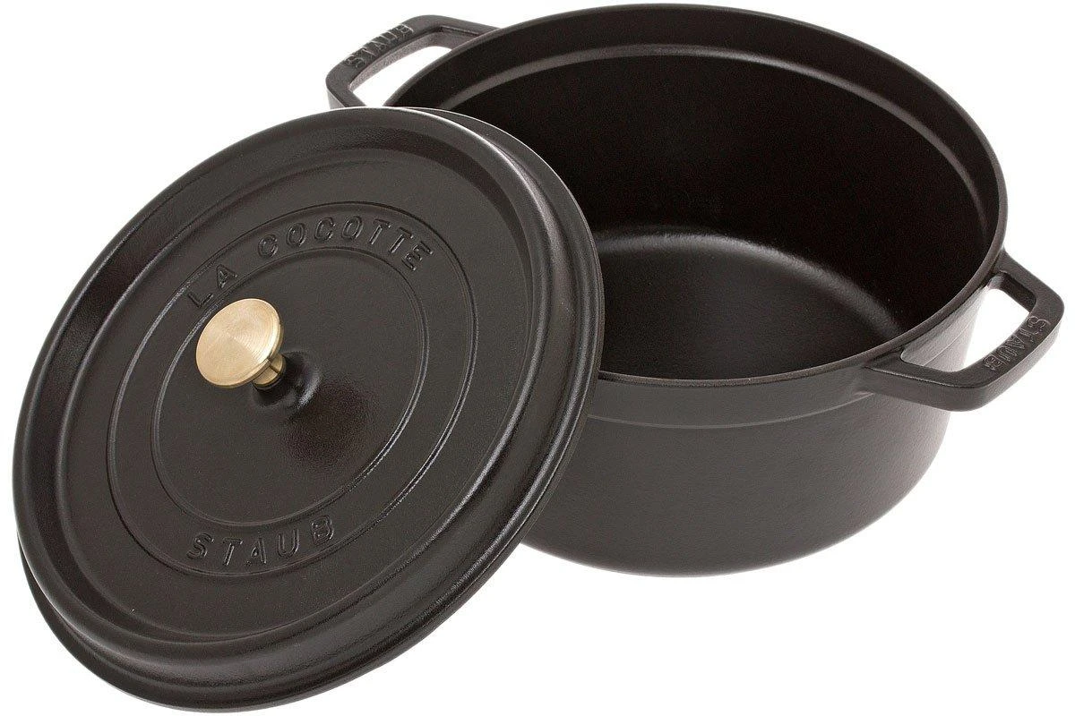Staub Cocotte - Cocotte 26cm, 5,2L, Negro 4 Staub Cocotte - Cocotte 26cm, 5,2L, Negro - Imagen 2