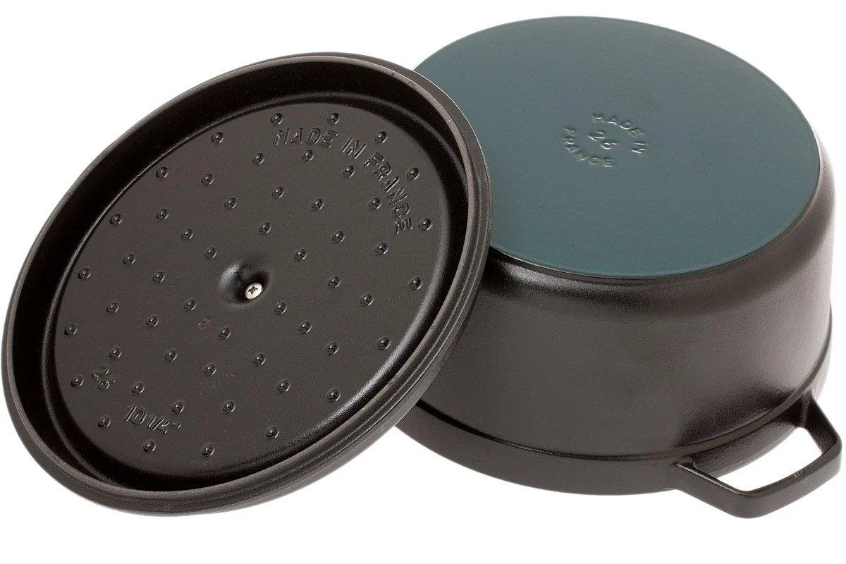 Staub Cocotte - Cocotte 26cm, 5,2L, Negro 5 Staub Cocotte - Cocotte 26cm, 5,2L, Negro - Imagen 3
