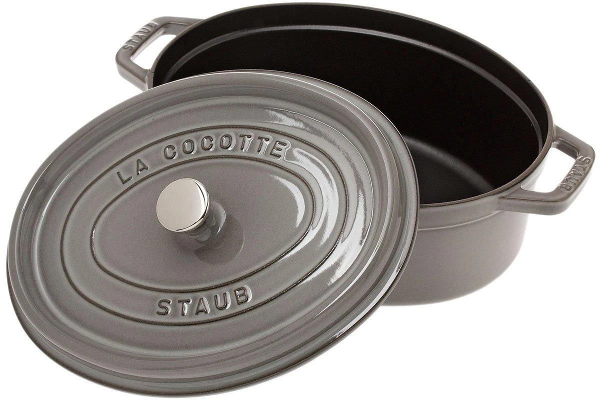 Staub Cocotte - Cocotte 29cm, 4,2L, Gris 4 Staub Cocotte - Cocotte 29cm, 4,2L, Gris - Imagen 2