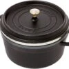 Staub Cocotte - Cocotte 26cm, 5,2L, Negro Con Bandeja De Vapor 1 Staub Cocotte - Cocotte 26cm, 5,2L, Negro Con Bandeja De Vapor -CocinaPro Ventas SB1133825 01 staub sb1133825 01