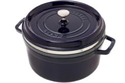 Staub Cocotte- Cocotte 26cm, 5,2L, Azul Con Bandeja De Vapor