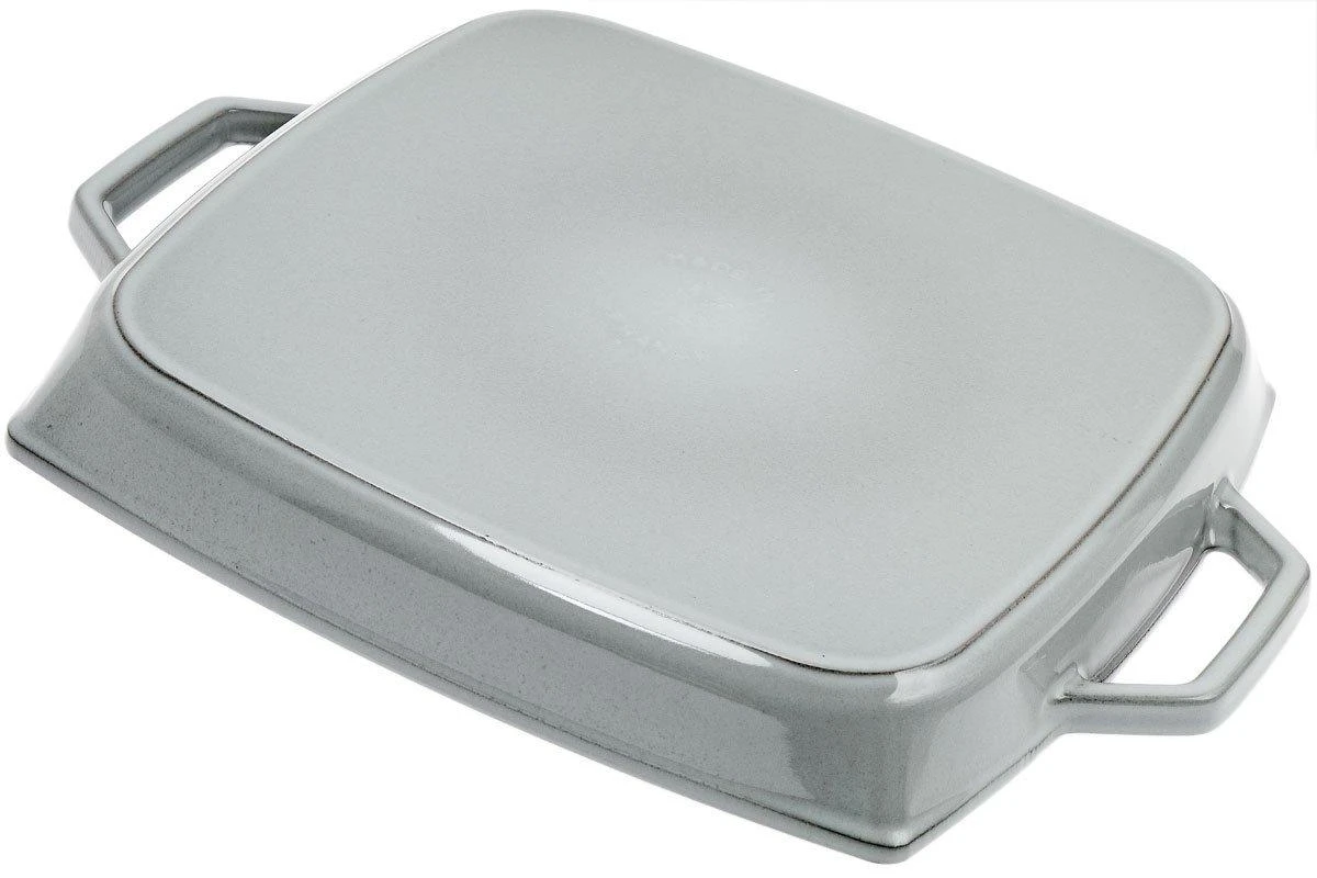 Staub Parrilla 33cm Rectangular, Gris 4 Staub Parrilla 33cm Rectangular, Gris - Imagen 2