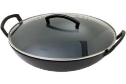 Spring Sartén Wok Hierro Fundido Con Tapa De Vidrio, 35 Cm -CocinaPro Ventas SX1692120635 02 spring sx1692120635 02