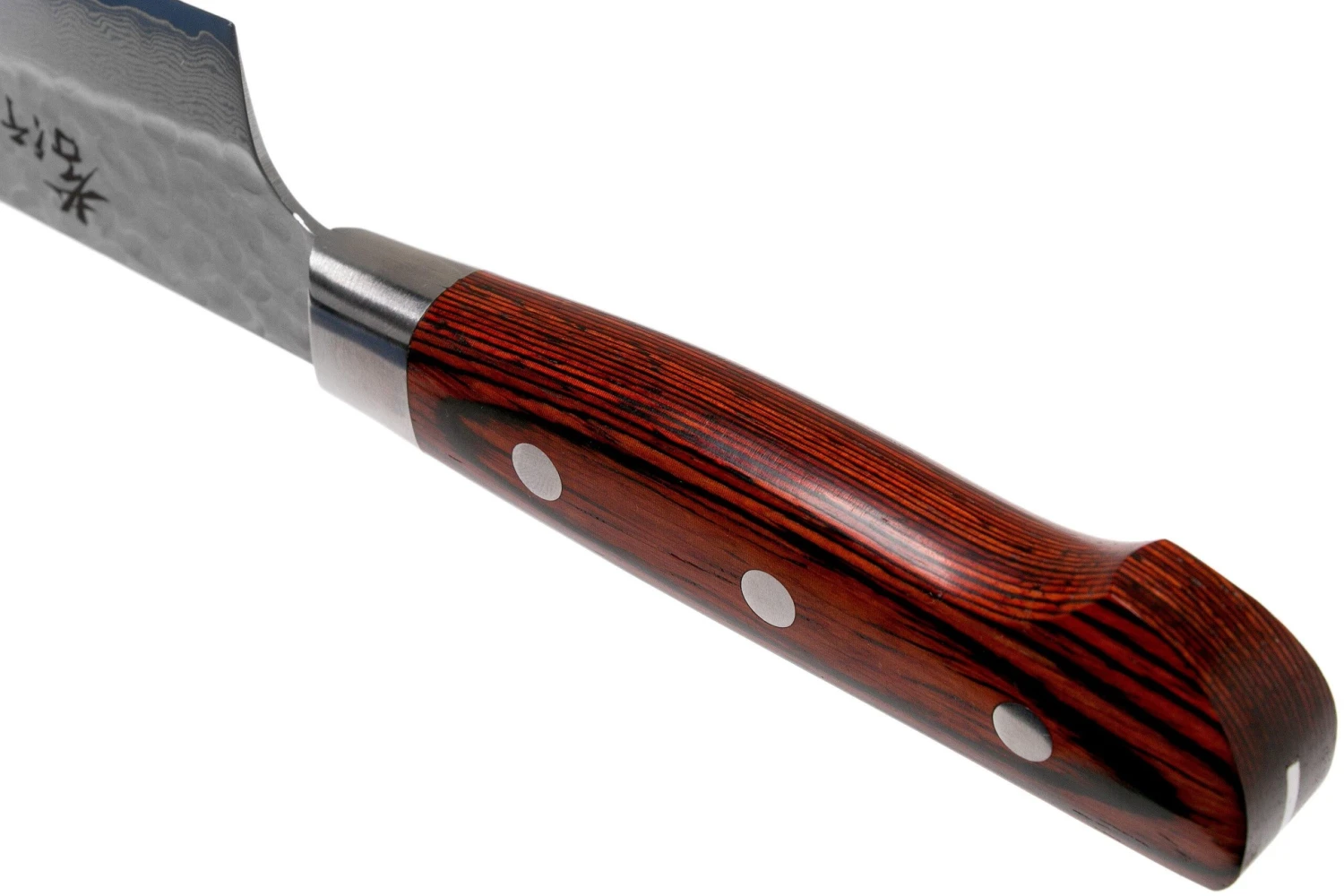 Sakai Takayuki 33-Layer Damascus Cuchillo De Chef 18 Cm, Caoba 6 Sakai Takayuki 33-Layer Damascus Cuchillo De Chef 18 Cm, Caoba - Imagen 4