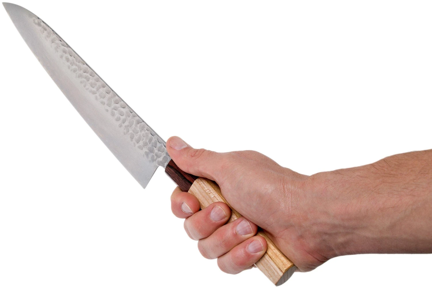 Sakai Takayuki Cuchillo Cocinero 33-Capas Damascus Hammered WA 24 Cm 8 Sakai Takayuki Cuchillo Cocinero 33-Capas Damascus Hammered WA 24 Cm - Imagen 6