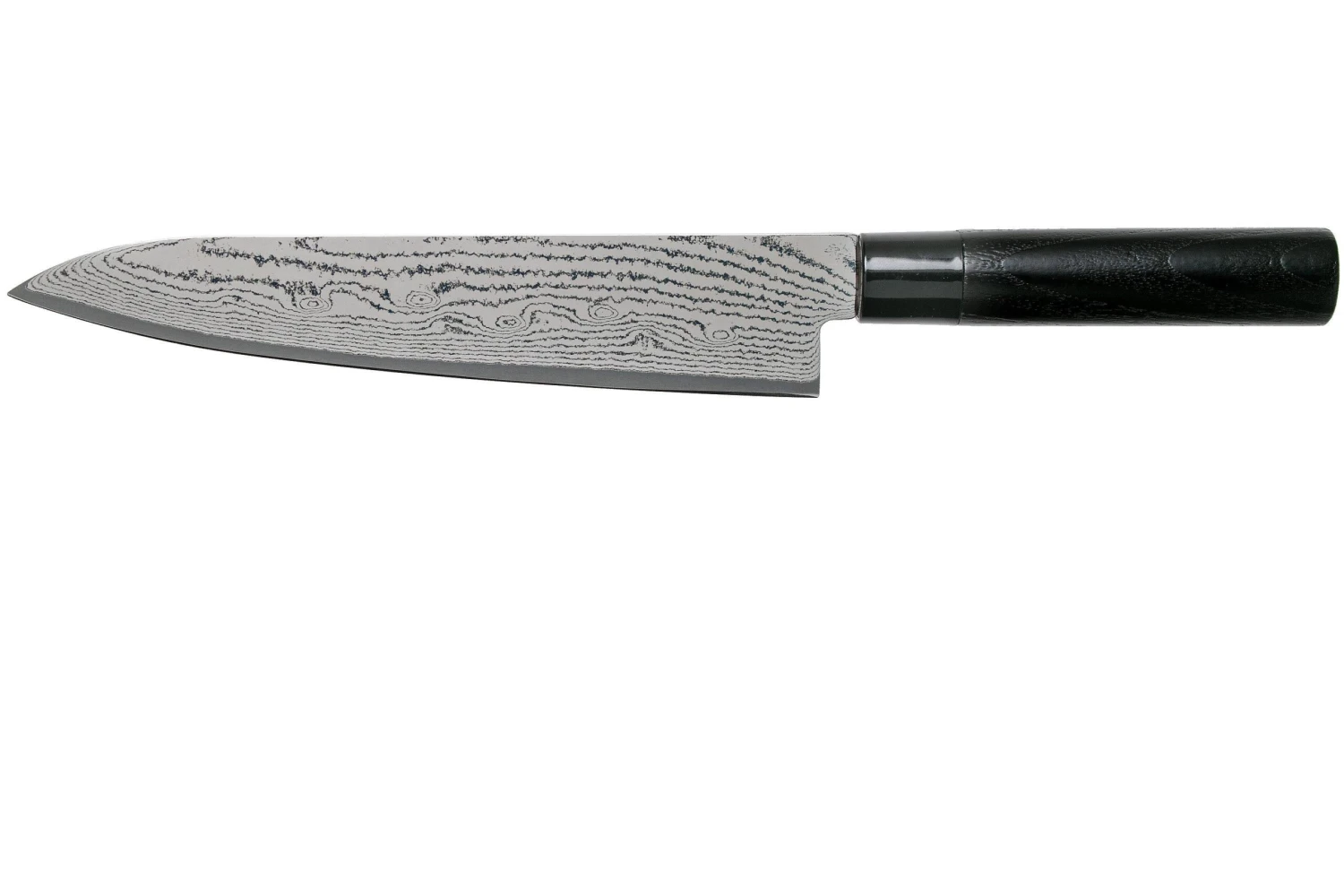 Tojiro Shippu Black Damascus Cuchillo Cocinero 24 Cm, FD-1595 3 Tojiro Shippu Black Damascus Cuchillo Cocinero 24 Cm, FD-1595