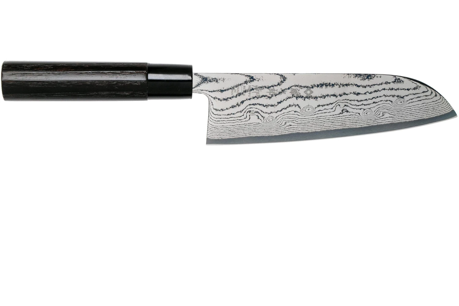 Tojiro Shippu Black Damascus Santoku 17 Cm, FD-1597 4 Tojiro Shippu Black Damascus Santoku 17 Cm, FD-1597 - Imagen 2