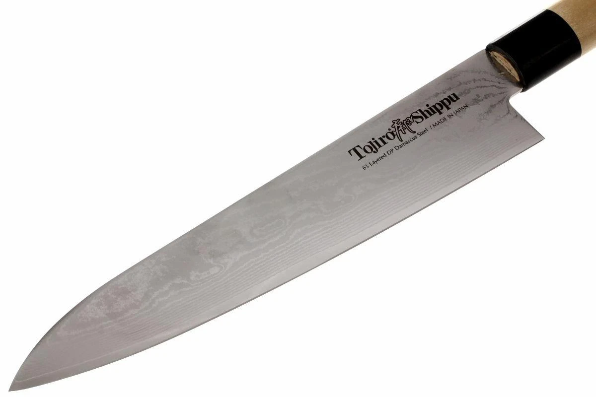 Tojiro Shippu De 63 Capas Damasco, Cuchillo De Chef 24 Cm 4 Tojiro Shippu De 63 Capas Damasco, Cuchillo De Chef 24 Cm - Imagen 2