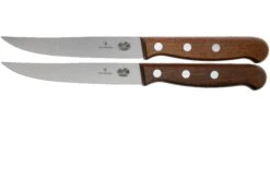 Victorinox Wood 5.1200.12G Cuchillo Para Carne, Juego De 2, Filo Recto