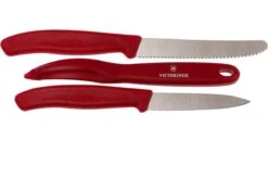 Victorinox SwissClassic Cuchillo De Verduras Rojo, Set De 3, 6.7111.31 -CocinaPro Ventas VT6 7111 31 02 victorinox vt6 7111 31 02