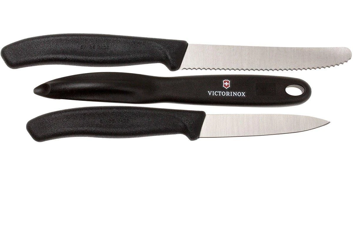 Victorinox SwissClassic Cuchillo De Verduras Negro, Set De 3, 6.7113.31 4 Victorinox SwissClassic Cuchillo De Verduras Negro, Set De 3, 6.7113.31 - Imagen 2